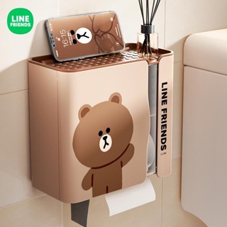 [Line Friends] กล่องกระดาษทิชชู่ แบบติดผนังห้องน้ํา ห้องครัว ห้องนั่งเล่น