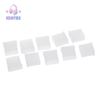 จุกปลั๊กพลาสติกใส ป้องกันฝุ่น USB type A 10 ชิ้น
