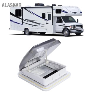 ALASKAR ช่องระบายอากาศบนหลังคา RV 402 มม. ยาว กว้างพร้อมม่านบังแดดกันแมลงสำหรับ Caravan Motorhome