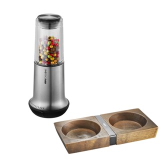 GEFU Salt or Pepper Mill The X-PLOSION w/ Mill Base size M ขวดบดเกลือและพริกไทย พร้อมถาดวางขวด ไซส์ M