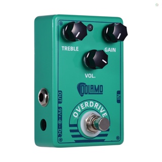 Audioworld Dolamo D-12 Overdrive แป้นเหยียบเอฟเฟคกีตาร์ พร้อมตัวควบคุมระดับเสียงแหลม สําหรับกีตาร์ไฟฟ้า