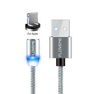 ไฟ LED แสดงสถานะสายชาร์จแบบแม่เหล็ก Light สายชาร์จ USB สำหรับ iOS