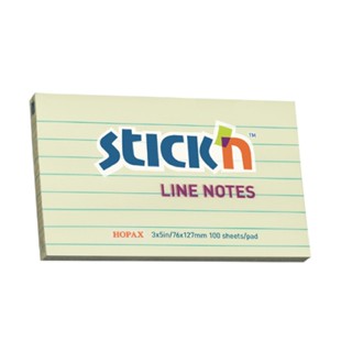 StickN กระดาษโน้ตมีเส้น 3x5" รุ่น 21055 สีเหลือง