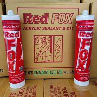 เทปและกาว กาวอะคริลิค ซีแลนท์ แด๊ฟ กาวอะครีลิค แด๊ป (1ลัง20หลอด )430g acrylic sealant red fox redfox น้ำตาล ดำ ขาว เทา