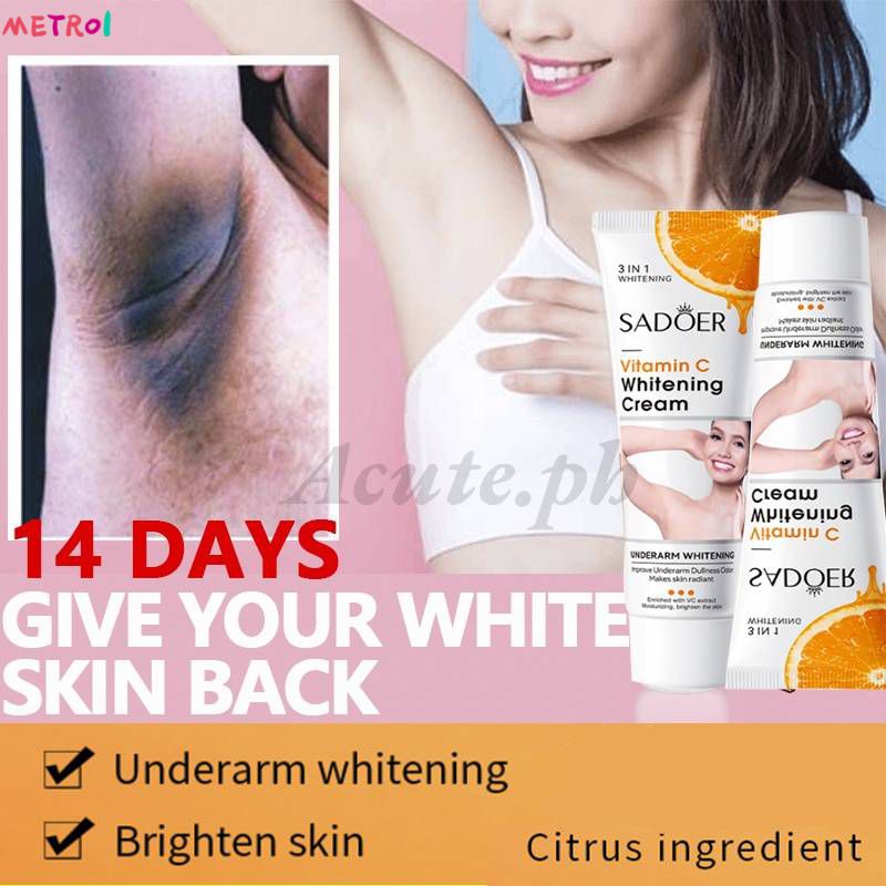 Underarm Whitening Cream | Whitening Vitamin C และ Underarm Whitening Cream | Deodorant Clarity Essentials Cream Metro1