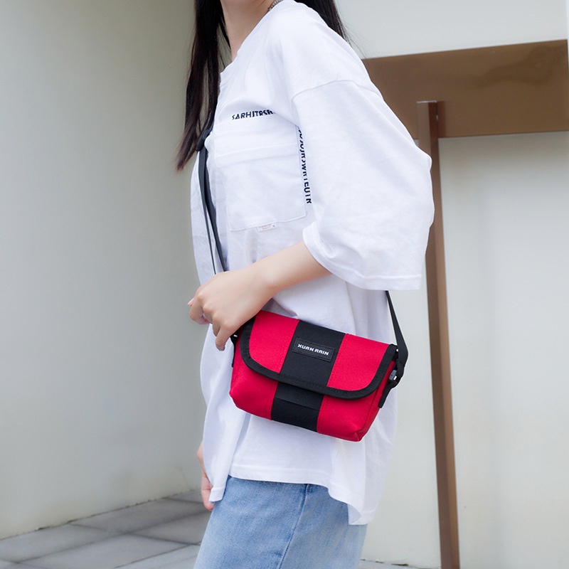 (HB-695) กระเป๋าสะพายข้าง สะพายไหล่ ชาย-หญิง ผ้าแคนวาส
