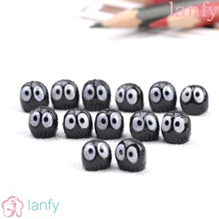 Lanfy โมเดลของเล่น PVC รูปการ์ตูนโตโตโร่เพื่อนรัก สีดํา 10 ชิ้น