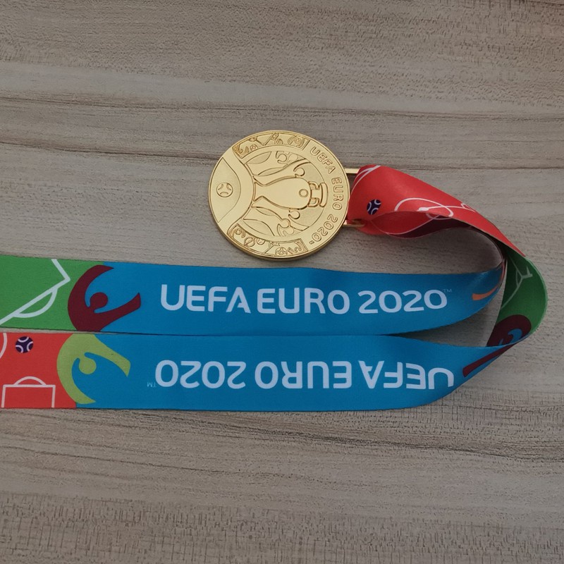 UEFA EURO CUP 2020 CHAMPIONS ITALY RUNNER-UP ENGLAND GOLD & SILVER MEDAL