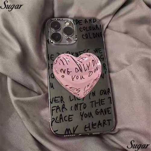 เคสโทรศัพท์มือถือแบบนิ่ม ใส ลายกราฟฟิตี้หัวใจ OCLA สําหรับ Iphone Xrmax14Pro 13 11 xsmax12