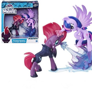 ของเล่นฟิกเกอร์ American Hasbro My Little Pony Happy Storm Twilight Shining Lightning Pegasus สีม่วง สําหรับตกแต่ง