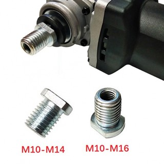 Grkn~ อะแดปเตอร์แปลงเกลียว เหล็ก M10 เป็น M14 M16 สําหรับเครื่องเจียรไฟฟ้า