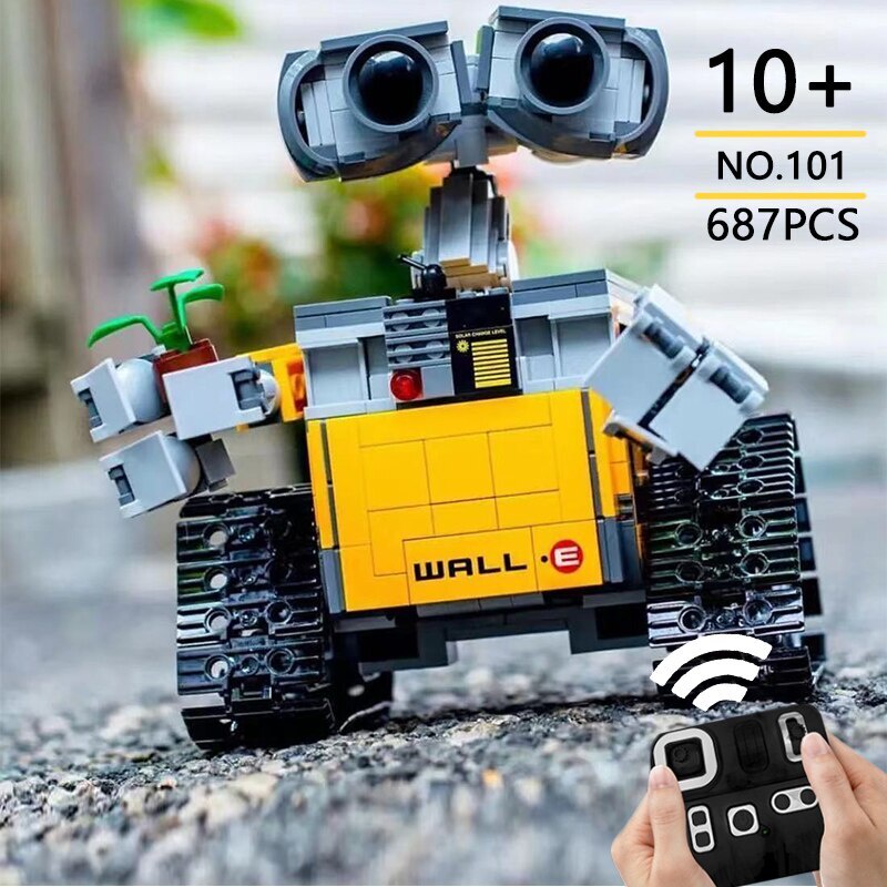 2022 Brand New 687 Pieces Electric Hi-Tech APP RC Robot Motor Power Function Building Blocks Children's Toy Gift