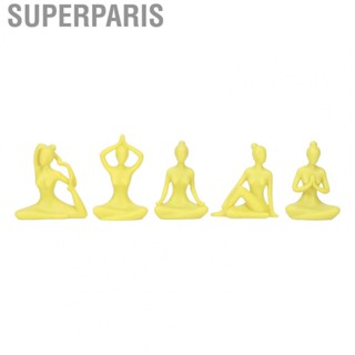 Superparis Yoga Figurines  Yoga Statue Attractive Decorative  for Study