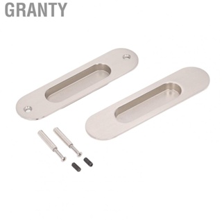 Granty Sliding Door Finger Pull  Fixed Firmly Door Finger Flush Pull Rectangular Shaped 4 Screws  for Furniture