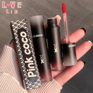 【Lovelin】Pinkcoco Twilight ครีมโคลน ลิปสติก เนื้อกํามะหยี่ ไม่ติดถ้วย สําหรับนักเรียน