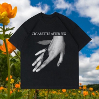 พร้อมส่ง ผ้าฝ้ายบริสุทธิ์ T-Shirt    KAOS CIGARETTES AFTER SEX POP MUSIK BAJU BAND  T SHIRT