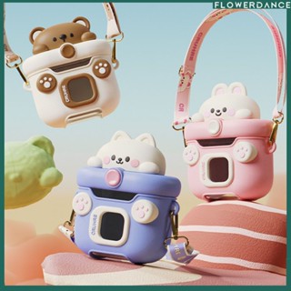 Cyber-Famous Doll Camera Cup ถ้วยดูดเด็กผู้หญิงสุดคุ้ม Creative Cartoon Portable Children S Strap Cup Flower