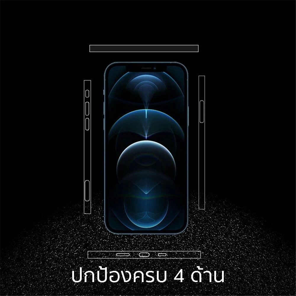 ฟิล์มกันรอย ขอบข้าง สำหรับไอโฟน17 16 15 14 13 12 11 for iPhone pro max iPhone12ProMax สำหรับiPhone 12Proฟิล์มขอบข้าง#SC thumbnail 3