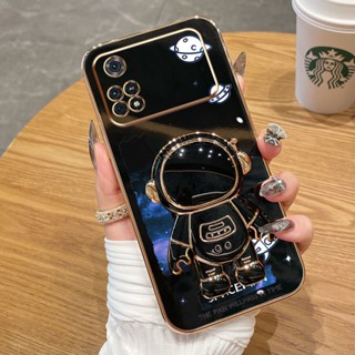 เคสโทรศัพท์มือถือซิลิโคน พิมพ์ลายนักบินอวกาศ Nasa หรูหรา คุณภาพสูง สําหรับ Xiaomi Poco X4 Pro 5G M4 Pro 4G X5 X5 Pro 5G