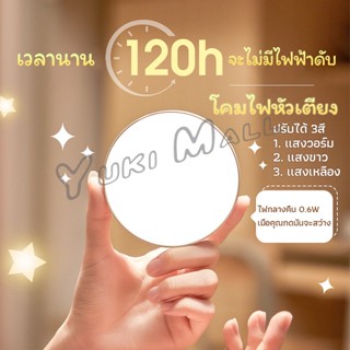 Yuki โคมไฟหัวเตียง 0.6w LED โคมไฟ ยึดผนังด้วยแม่เหล็ก ชาร์จ LED  Button night light