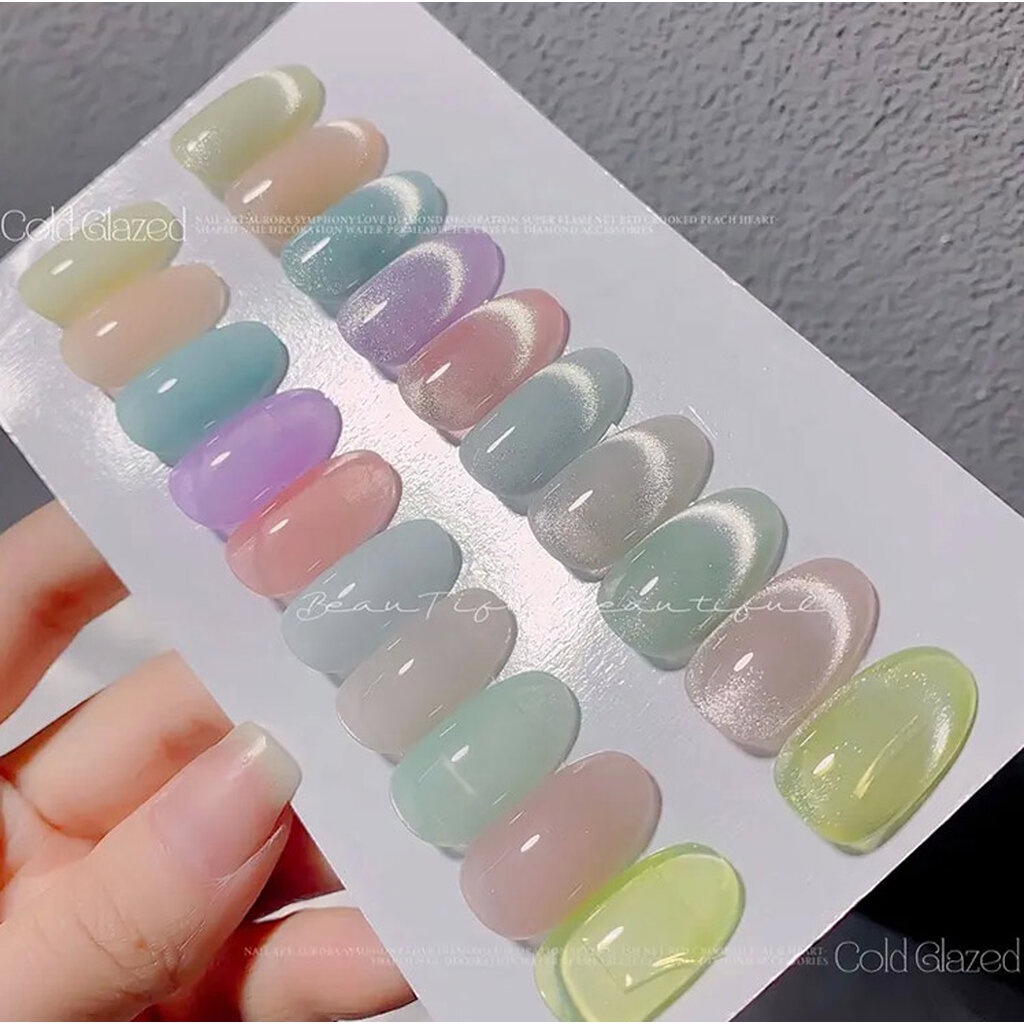 ( เงินสว่าง 2023) Misscheering สีลูกแก้ว สีเจลแม่เหล็ก สีทาเล็บเจล ยาทาเล็บ ต้องอบ ขนาด 7.5ml.พร้อมส่งในไทย - รูปที่ 6