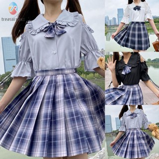 【TRSBX】Lolita Style Shirts Cute Collar JK K-style Fashion Off Shoulder Tops Beautiful