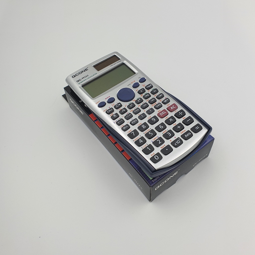 พร้อมส่ง🚚 QCONE เครื่องคิดเลขวิทยาศาสตร์  เครื่องคำนวณเลข QCONE 12 หลัก รุ่น QC-991ES