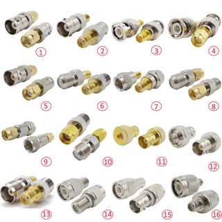 อะแดปเตอร์ปลั๊กแจ็คเชื่อมต่อเสาอากาศ SMA เป็น BNC TNC F Type RF สําหรับกล้องวงจรปิด SDR Radio CCTV Ham UV 1 ชิ้น