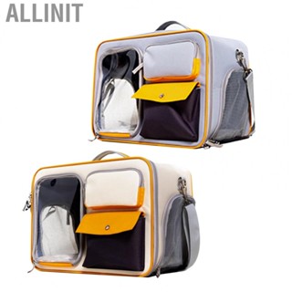 Allinit Pet Carrying Bag  Portable Clear Design 15KG Bearing Scratch Back Pack Carrier Large for Travel Small Dogs