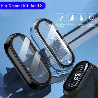 สําหรับ Xiaomi Mi band 8 band 7 6 5 4 เคส พร้อมฟิล์มกันรอยหน้าจอ Miband8 Miband7 Miband6 เคสป้องกันเต็มรูปแบบ