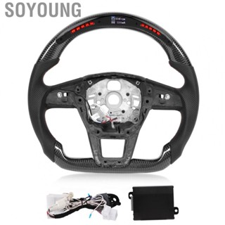 Soyoung Carbon Fiber  Display Shift Lights Steering Wheel for Audi C8 A6 S6 RS6 A7 S7 RS7 2019+