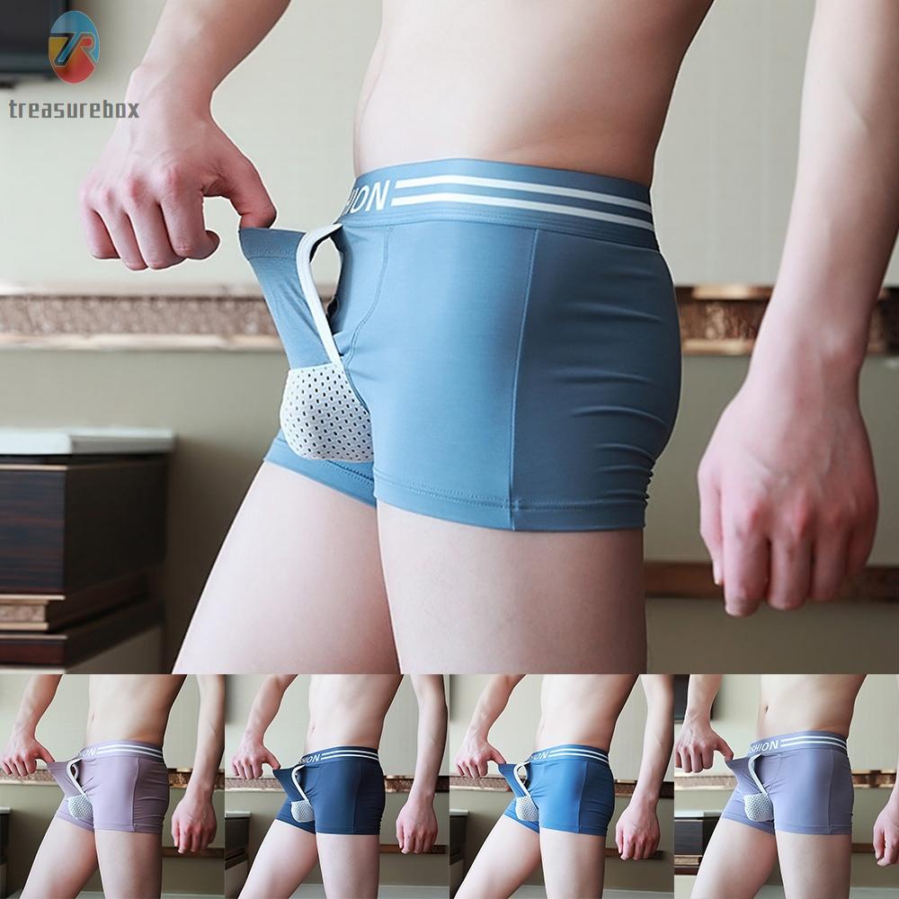 【TRSBX】Briefs Brief Underpants Home S/M/L/XL Mens Modal Polyester Sexy Shorts