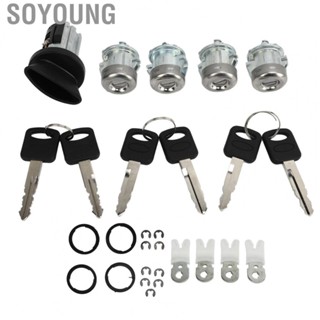 Soyoung LC6177U  Perfect Fit Smooth Operation Precise ABS Metal Car Door Lock Cylinder Key Set with 3 Pairs Of Keys for Expedition for Windstar