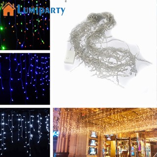 Lumiparty สายไฟหิ่งห้อย Led 96 ดวง ยาว 3.5 ม. ปลั๊กยุโรป สําหรับตกแต่งผ้าม่าน คริสต์มาส กลางแจ้ง