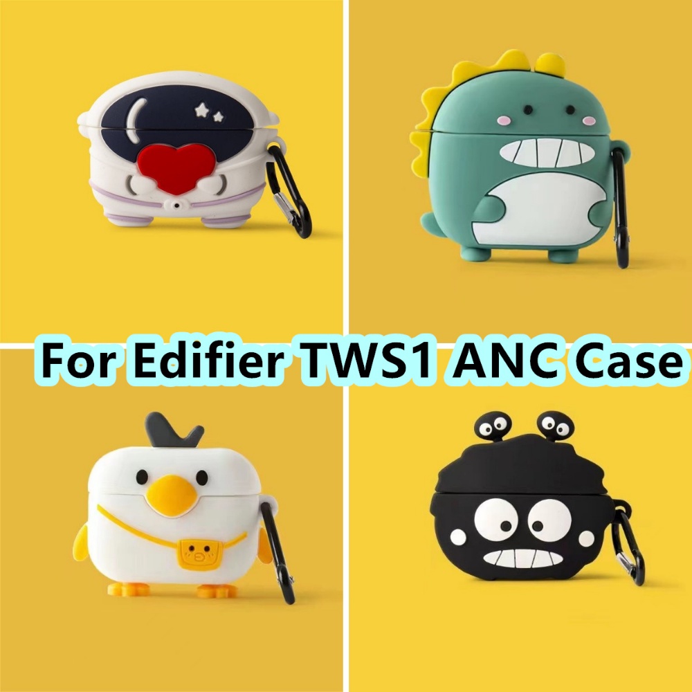 สําหรับ Edifier TWS1 ANC กรณีการ์ตูนสร้างสรรค์สําหรับ Edifier TWS1 ANC ปลอกหูฟังแบบนุ่มฝาครอบ