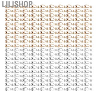 Lilishop Monk Rivet with Pull Rings  Copper Material Round Head Rivets 100 Sets  for DIY Clothing