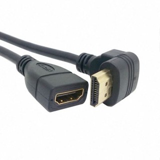 Xiwai Up Angled ตัวเชื่อมต่อ HDMI 1.4 90 องศา พร้อมสายต่อขยายอีเธอร์เน็ต Type A ตัวผู้ เป็น A ตัวเมีย 0.5 ม.