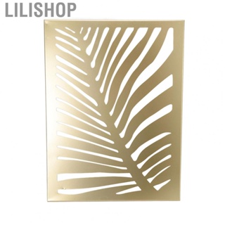 Lilishop Gold Iron Palm Leaves Wall Mounted Decor Modern Minimalist Wall Hanging Pendant Home Living Room Office Decoration