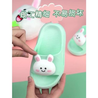 New bunny childrens slippers summer cartoon soft soles comfortable girls sandals home bathroom boys