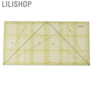 Lilishop Measuring Ruler  Transparent Multifunction Acrylic Quilting Ruler Repeatable Compact  for