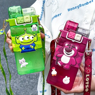 ขวดน้ําดื่ม ลายการ์ตูน Sanrio พร้อมหลอดดูด ขนาด 520 มล. พกพาง่าย ไร้ BPA เหมาะกับฤดูร้อน สําหรับนักเรียน