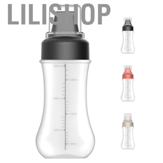 Lilishop Squeeze Bottle Graduated Thicken Bottle Clear Identifying Labels Convenient Sauce Bottle for Kitchen