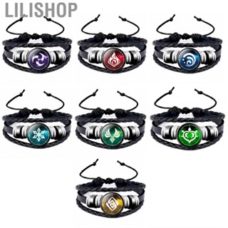 Lilishop Genshin Impact Eye Of God Bracelet Adjustable Bracelet Time Gems Element Bracelet Craft Pendant Gift