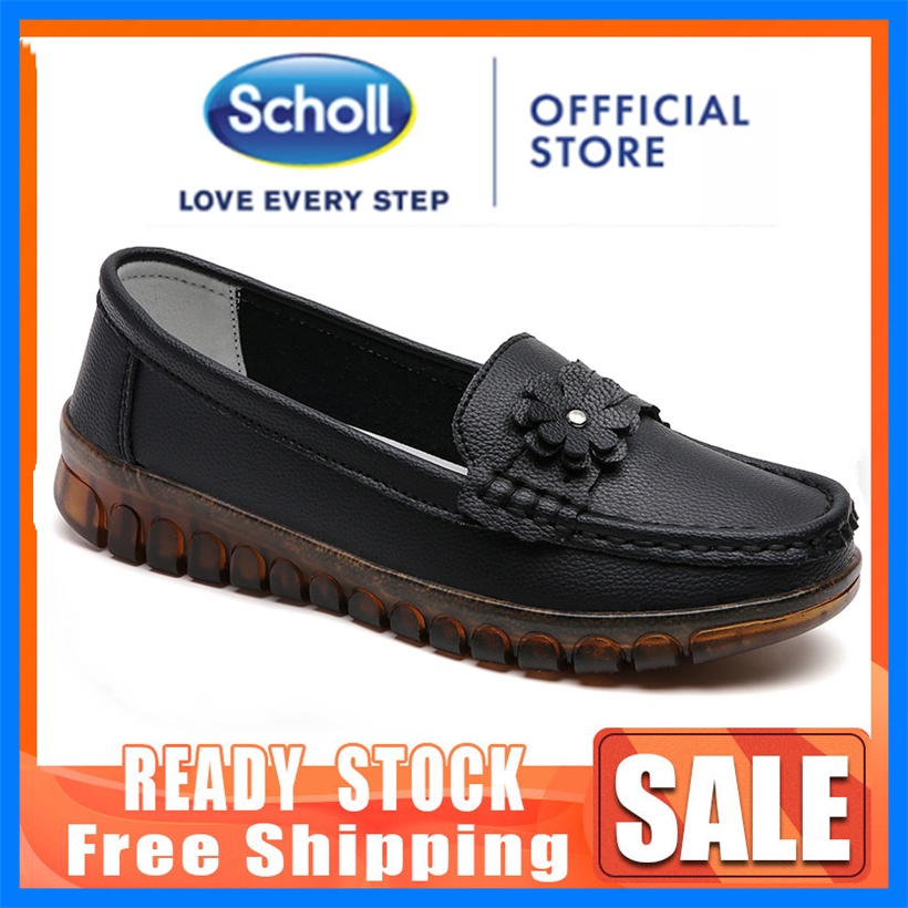 Scholl รองเท้าผู้หญิง รองเท้าหนังลําลอง scholl รองเท้าผู้หญิง Boat Shoes ผู้หญิง