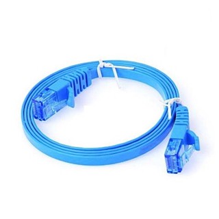 Link US-5141-8 CAT 6 Flat Patch Cord Cable 1 M Light Blue