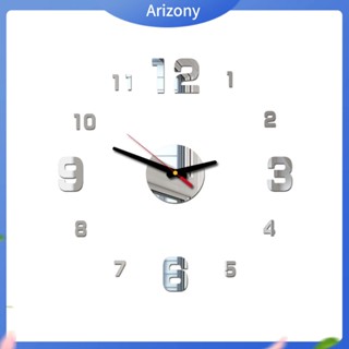 Arizony|  สติกเกอร์กระจกอะคริลิค รูปนาฬิกาแขวน 3D สําหรับตกแต่งบ้าน ห้องนอน DIY