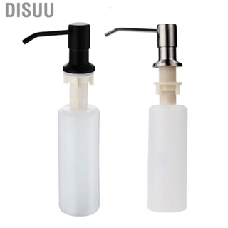 Disuu Kitchen Soap Dispenser  Reusable Rust Proof Soap Pump Dispenser Washable Portable 304 Stainless Steel 300ml  for Public Places for Home