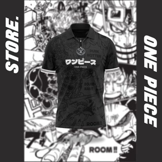 เสื้อกีฬาแขนสั้น คอปก ลาย One Piece Store สไตล์เรโทร 2023 2023