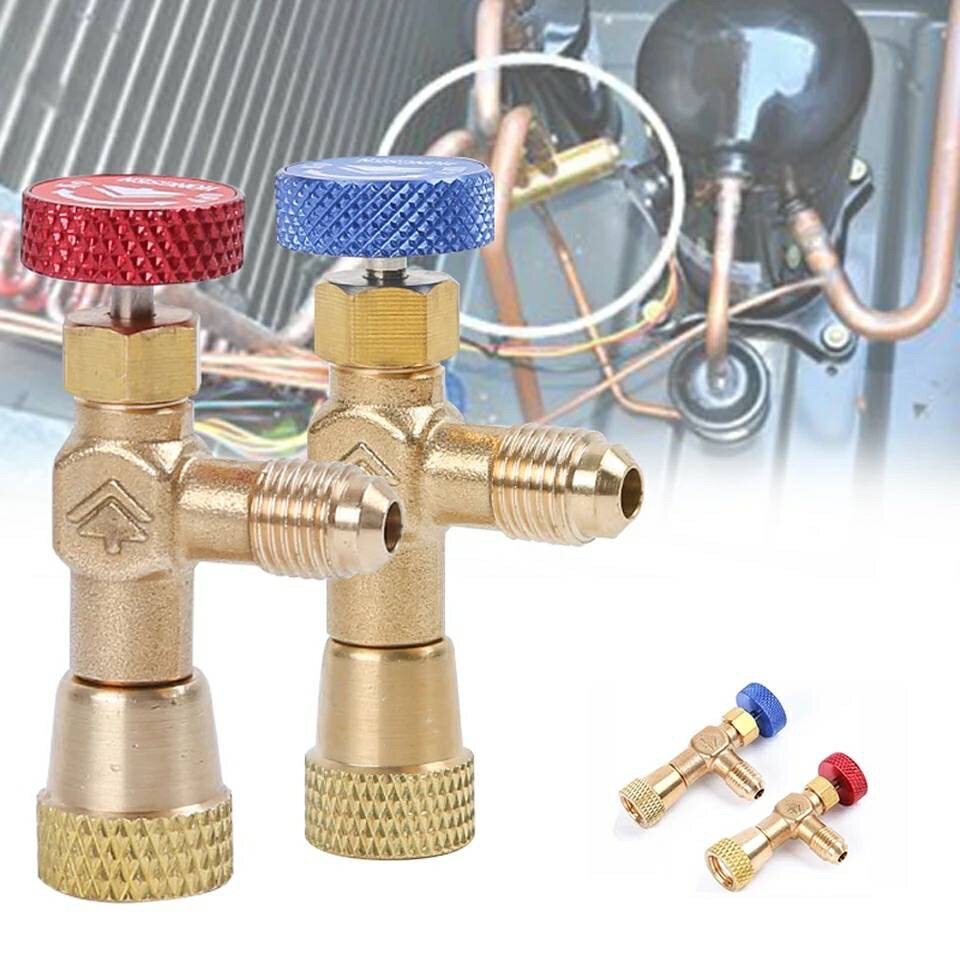 666 Tool คอลโทรลวาล์ว วาล์วเซฟตี้ สําหรับเครื่องปรับอากาศ R410A R22 1/4 นิ้ว R32 R410A R22