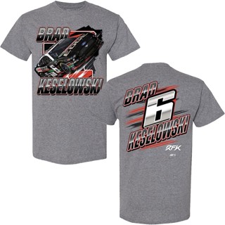 เสื้อยืด ลายตารางหมากรุก สองด้าน สําหรับผู้ใหญ่ เหมาะกับการเล่นกีฬา Keselowski 6 2023